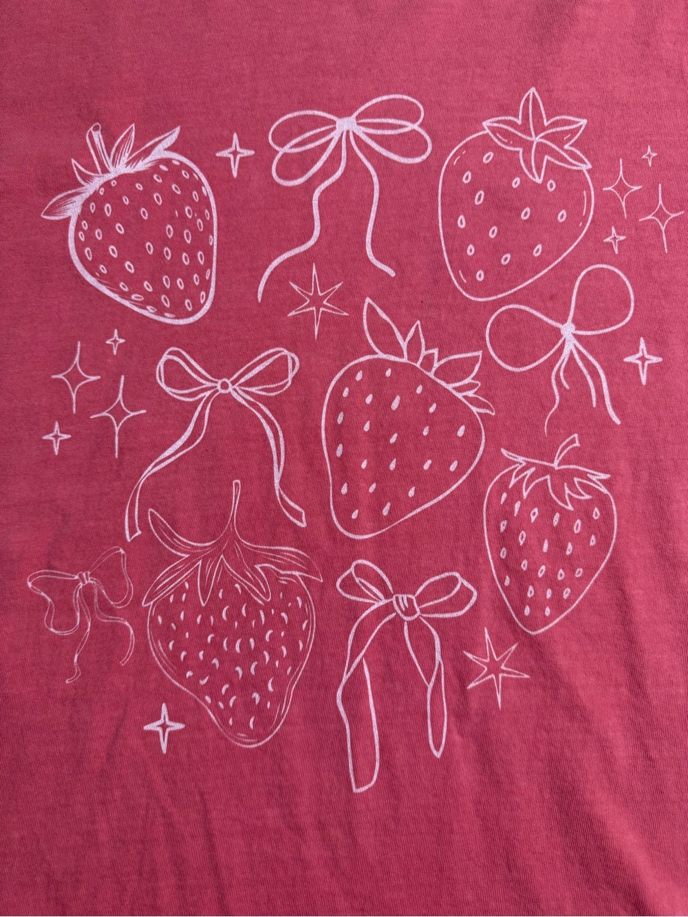 Comfort Colors Watermelon Strawberry Graphic Tee - Picture 4 of 6